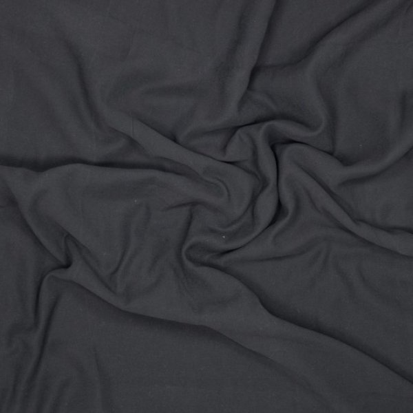 Viskose Twill Webware - Cupro Touch - uni -  schwarz